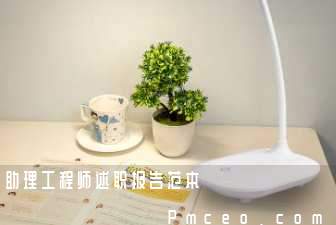 助理工程师述职报告范本