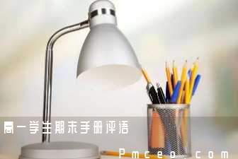 高一学生期末手册评语